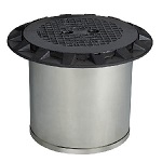 Model 72-SS - Stainless Steel Spill Containment Manhole with Hand Pump
